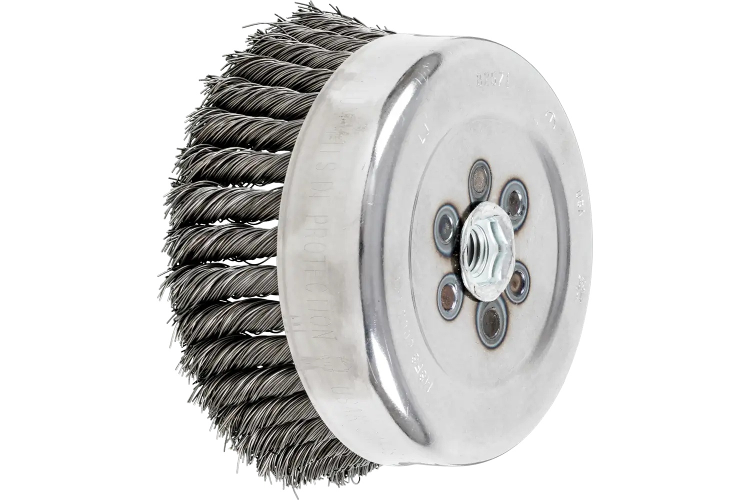 Picture of Pferd Knot Wire Cup Brush 6" Dia. .023 Carbon Steel 5/8-11 Thread (Int.)